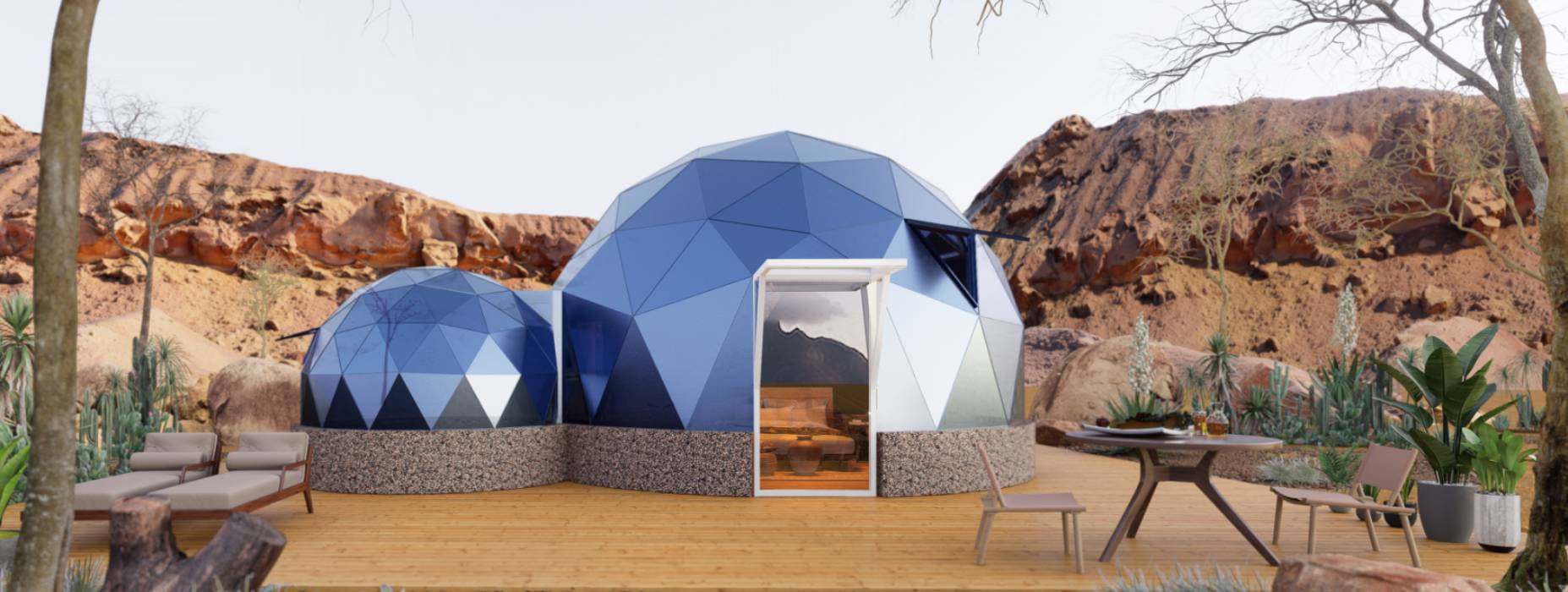 岷县球形智能光伏玻璃星空房